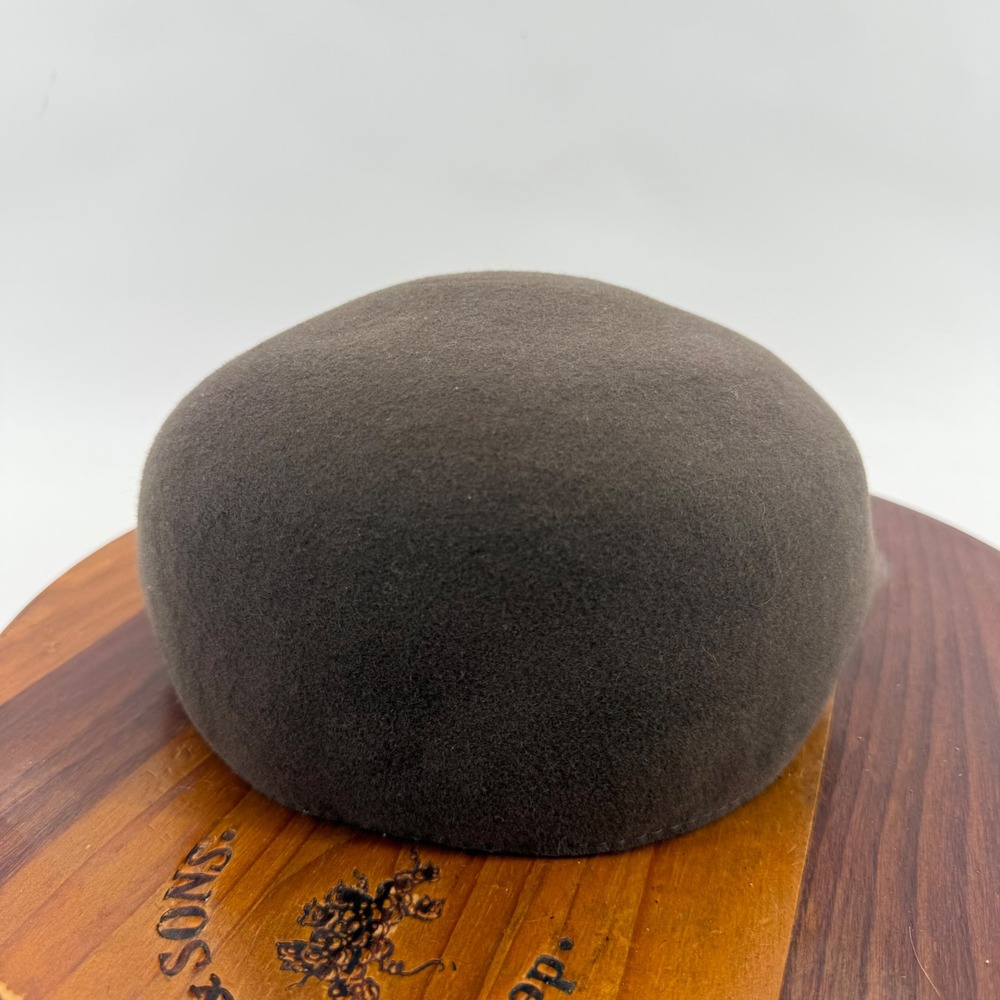 Vintage Pendleton Flat Cap Mens Large Brown 100% Virgin Wool Newsboy Ivy Hat - Picture 7 of 10